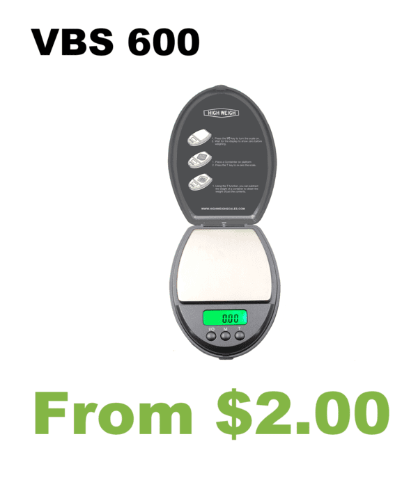 VBS 600 Oval Digital Pocket Scale.