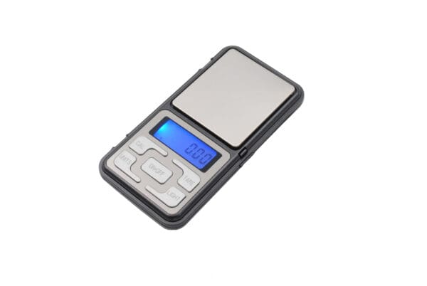 A VNZ 150 Cellphone Styled Digital Pocket Scale on a white background.