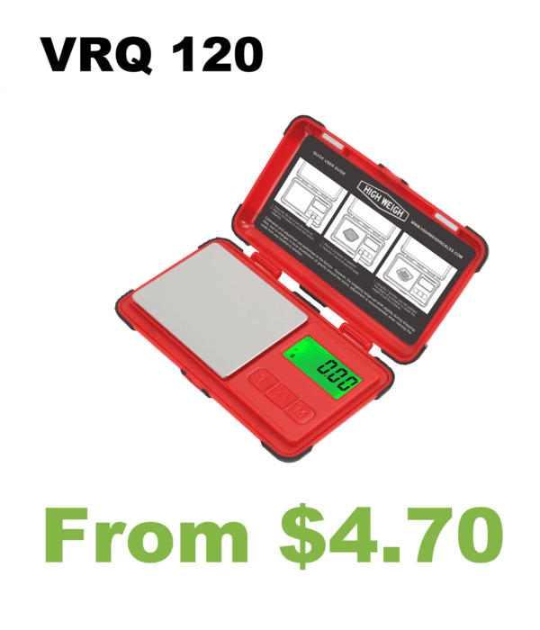 A red scale with the words VRQ 1000.