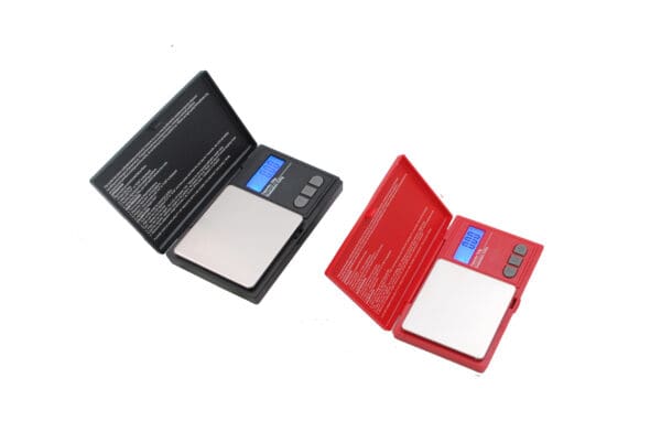 Two VRS 700 Classic Digital Pocket Scales in a red and black box.