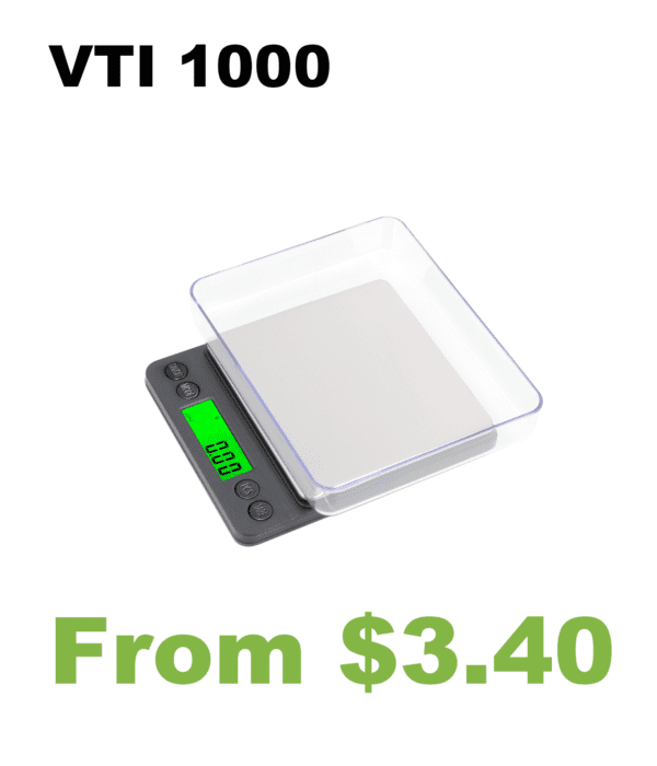 VTI 1000 Classic digital pocket scale.