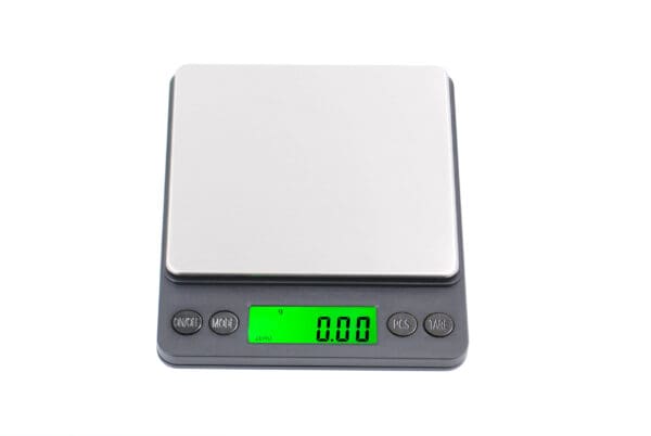 A VTI 1000 Classic Digital Pocket Scale on a white background.