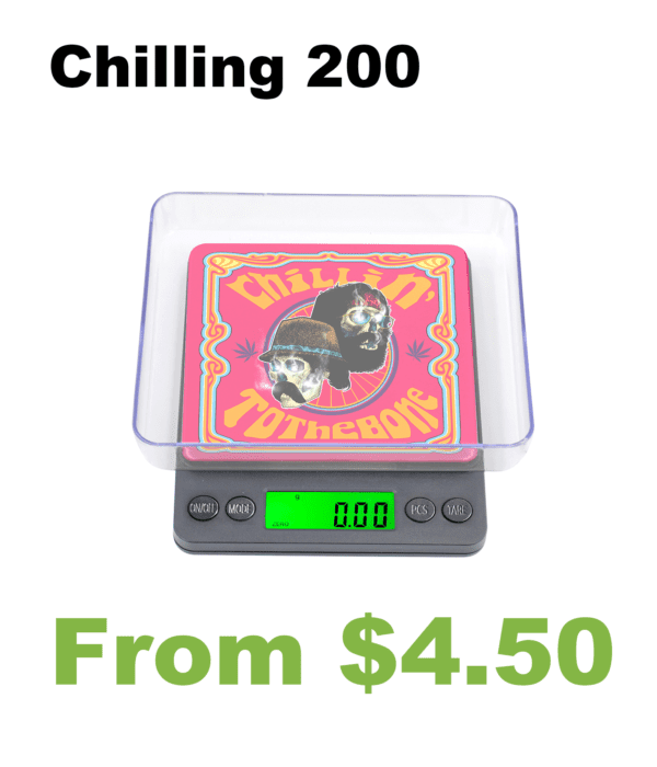 Sentence with the replaced product name: Chillin 200 Digital Pocket Scale from $45.