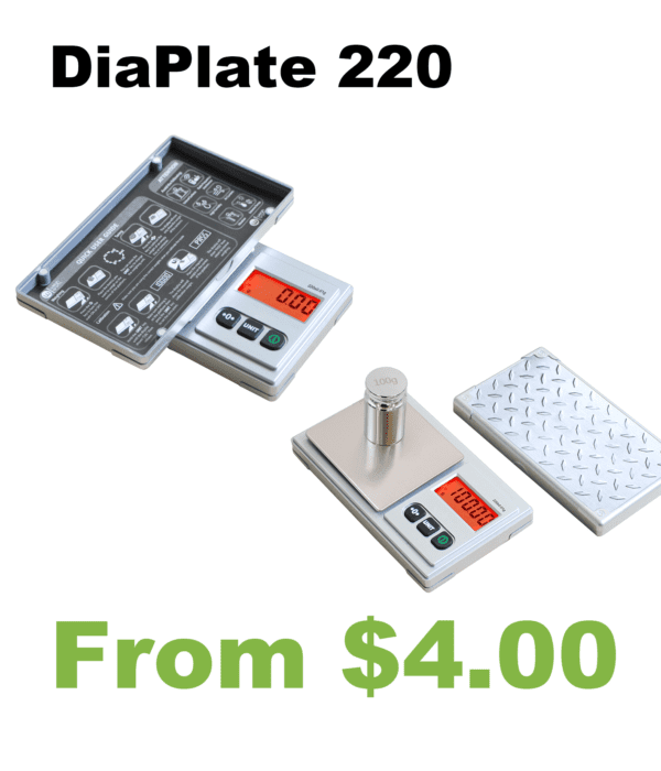 A Diamond Plate 220 Digital Pocket Scale from $40.